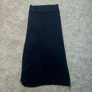 Free People Women’s “Golden Hour Midi Skirt” (Black)